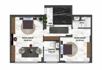 Вилла 5+1 в Алании, Турция | PTE-59985