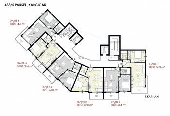 Квартира 1+1 в Каргыджаке, Алания, Турция | PTE-59984