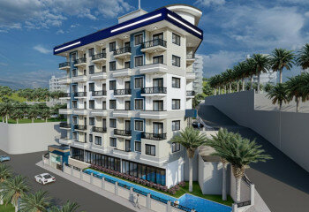 Квартира 1+1 в Алании, Турция