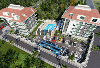 Квартира 2+1 в Алании, Турция