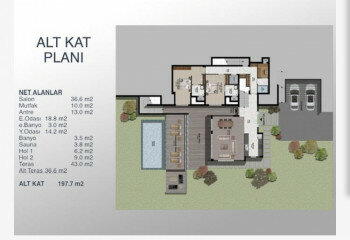 Квартира 5+1 в Бодруме, Турция | PKK-60222
