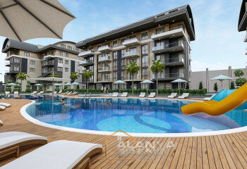 Квартира 1+1 в Алании, Турция 
