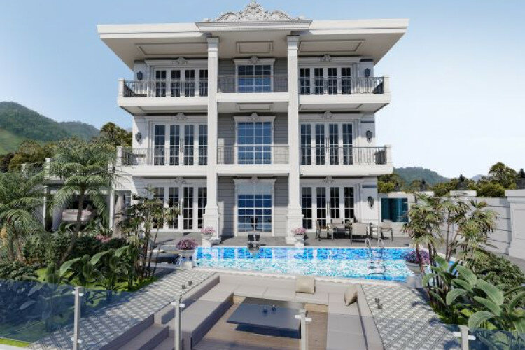 Вилла 5+1 в Бекташе, Алания, Турция | PTE-60405