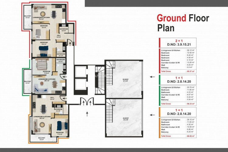 Пентхаус 2+1 в Алании, Турция | PBB-60409