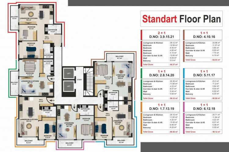 Пентхаус 2+1 в Алании, Турция | PBB-60409