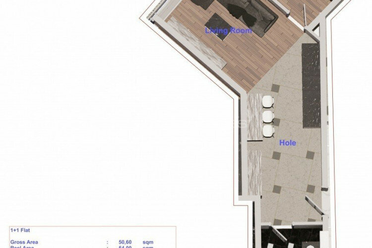 Квартира 2+1 в Анталии, Турция | PTE-60422