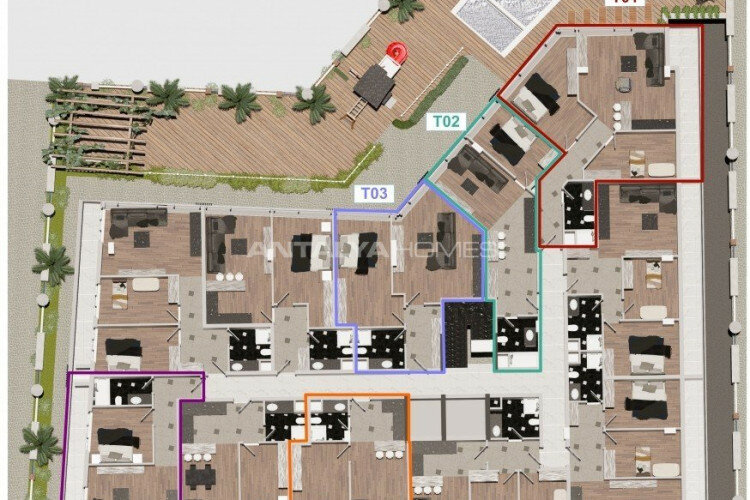 Квартира 2+1 в Анталии, Турция | PTE-60422