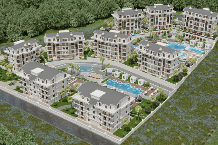 Квартира 1+1 в Алании, Турция | PTE-60534