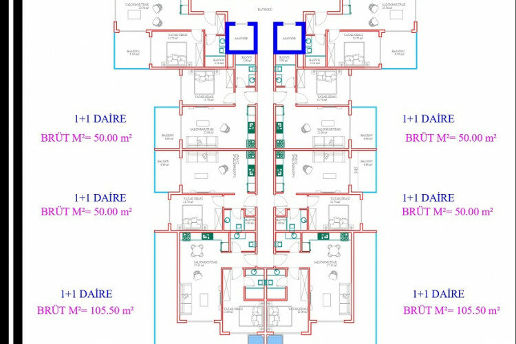 Квартира 1+1 в Алании, Турция | SBB-60541