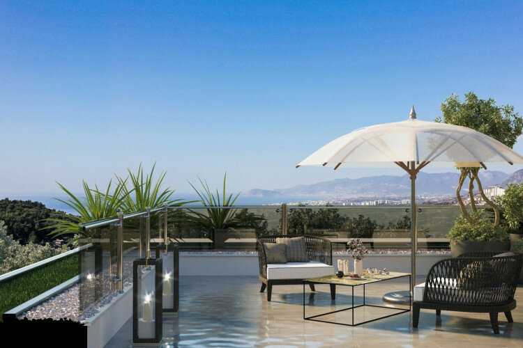 Вилла 4+1 в Каргыджаке, Алания, Турция | PTE-60553