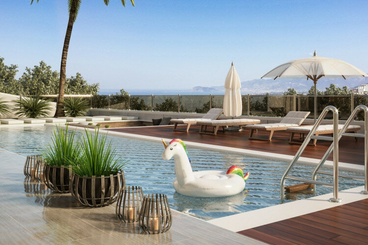 Вилла 4+1 в Каргыджаке, Алания, Турция | PTE-60553