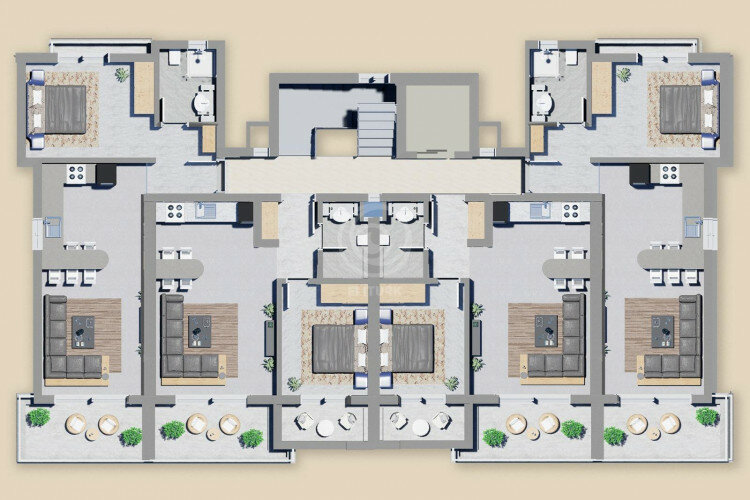 Квартира 3+1 в Алании, Турция | STE-60599