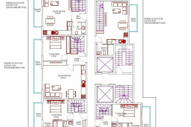 Квартира 1+1 в Алании, Турция | SBB-60601
