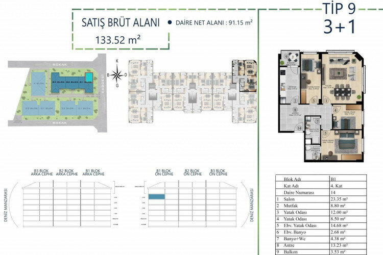 Квартира 3+1 в Бююкчекмедже, Турция | SBB-60622