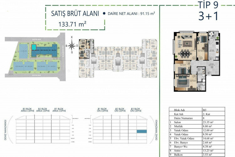 Квартира 3+1 в Бююкчекмедже, Турция | SBB-60622