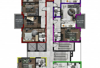 Квартира 2+1 в Алании, Турция | PTE-60707