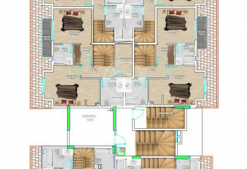 Квартира 2+1 в Алании, Турция | PTE-60707