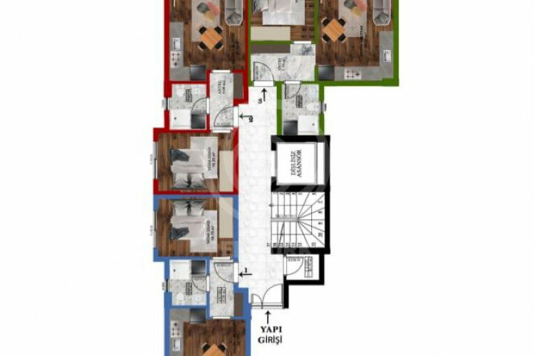 Квартира 2+1 в Газипаше, Турция | PBB-60868