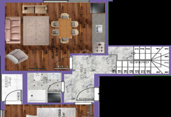 Квартира 2+1 в Газипаше, Турция | PBB-60868