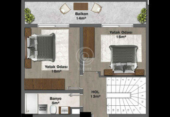 Квартира 1+1 в Газипаше, Турция | SBB-60865