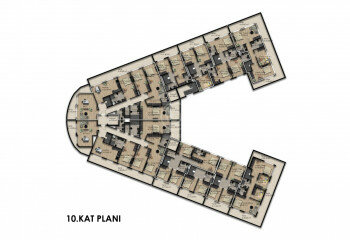 Квартира 2+1 в Газипаше, Турция | PTE-60871