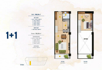 Квартира 1+1 в Бейликдюзе, Турция | SBB-61093