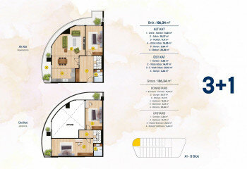 Квартира 1+1 в Бейликдюзе, Турция | SBB-61093