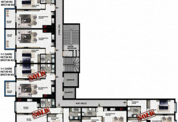 Квартира 1+1 в Алании, Турция | PKK-61112