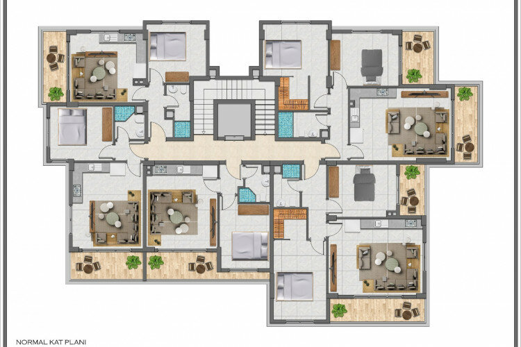 Квартира 2+1 в Алании, Турция | STE-61243