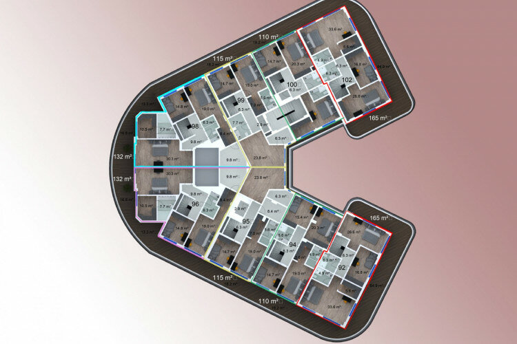 Квартира 1+1 в Алании, Турция | SBB-61241