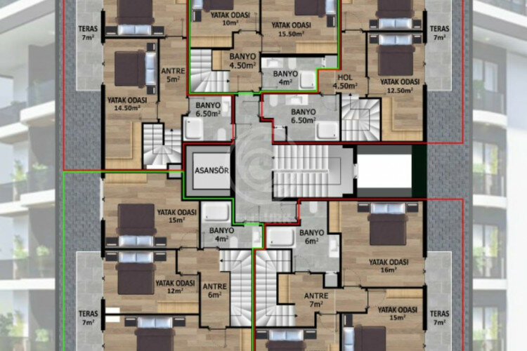 Квартира 1+1 в Алании, Турция | PBB-61298