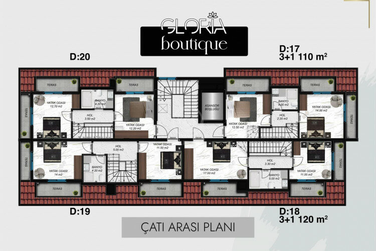 Квартира 1+1 в Алании, Турция | SBB-61295