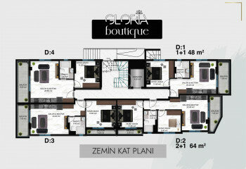 Квартира 1+1 в Алании, Турция | SBB-61295