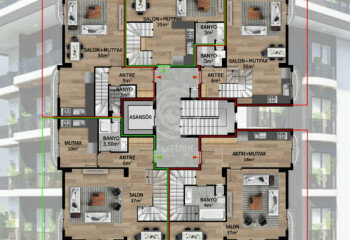 Квартира 2+1 в Алании, Турция | STE-61299