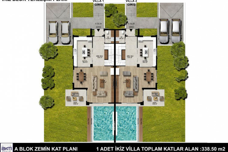 Вилла 5+1 в Кепезе, Анталия, Турция | PBB-61427