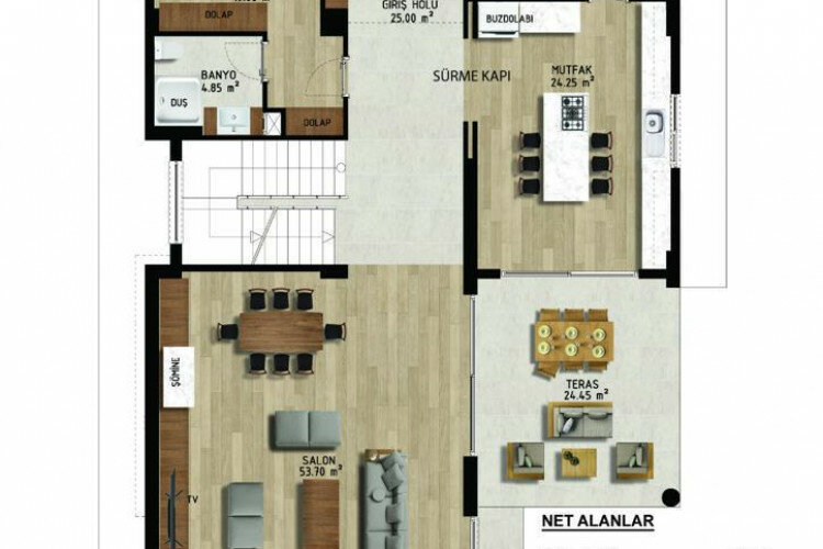 Вилла 5+1 в Кепезе, Анталия, Турция | PBB-61427