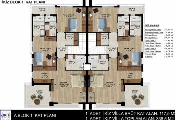 Вилла 5+1 в Кепезе, Анталия, Турция | PBB-61427
