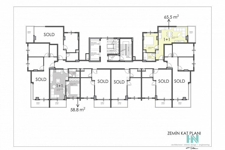 Квартира 1+1 в Алании, Турция | PKK-61463