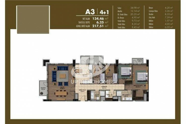 Квартира 1+1 в Стамбуле, Турция | STE-61500
