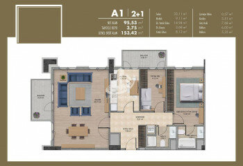 Квартира 1+1 в Стамбуле, Турция | STE-61500
