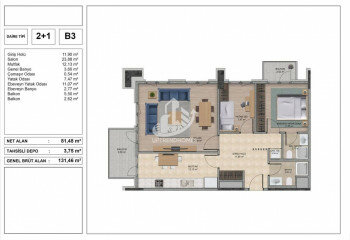 Квартира 1+1 в Стамбуле, Турция | STE-61500