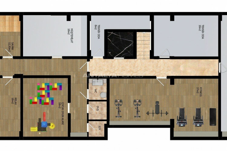 Квартира 1+1 в Алании, Турция | STE-61515