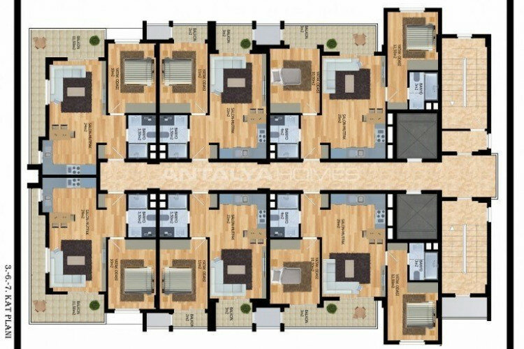 Квартира 2+1 в Алании, Турция | SBB-61513
