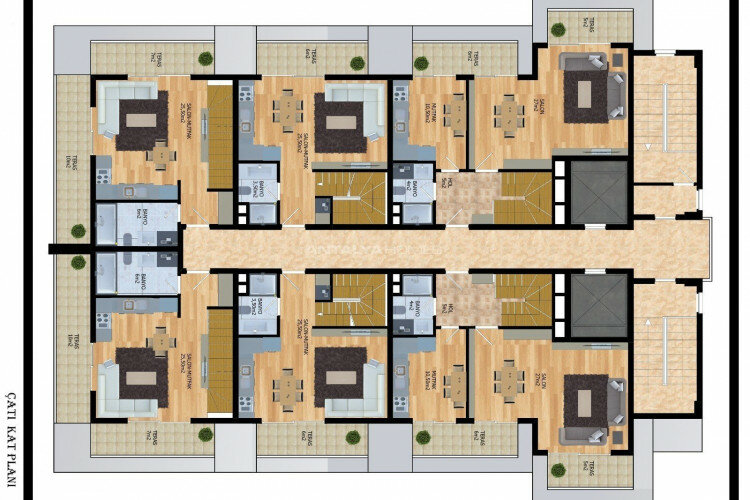 Квартира 2+1 в Алании, Турция | SBB-61513