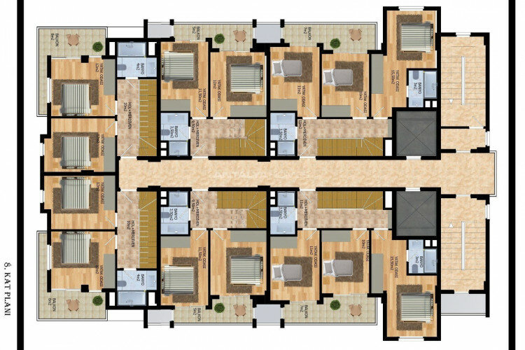 Квартира 2+1 в Алании, Турция | SBB-61513