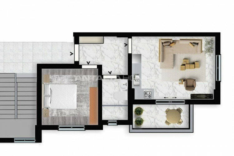 Квартира 2+1 в Алании, Турция | STE-61518