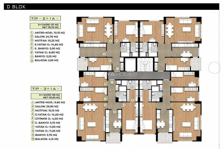 Квартира 2+1 в Бейликдюзе, Турция | STE-61531