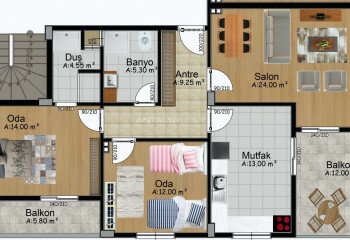 Квартира 3+1 в Бурсе, Турция | STE-61533