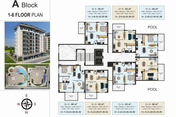 Квартира 1+1 в Алании, Турция | PBB-61542