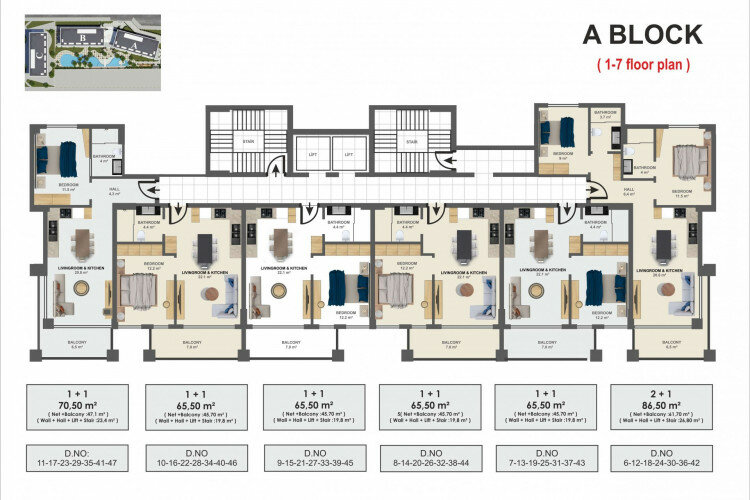 Квартира 1+1 в Алании, Турция | STE-61543